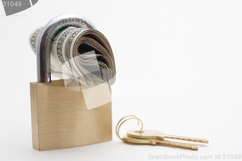 Image of Locked money with keys