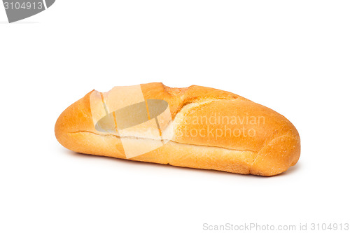 Image of roll for hot dog on a white background