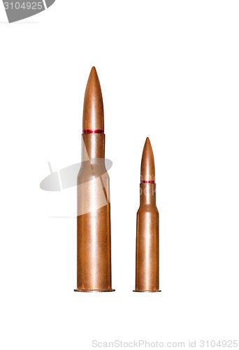 Image of Two rifle bullets