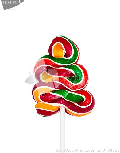 Image of Colorful spiral lollipop lolly pop
