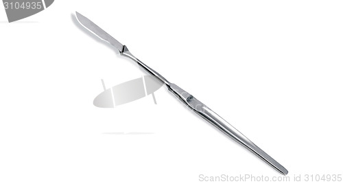 Image of Medical scalpel on white background.