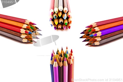 Image of Color pencils isolated