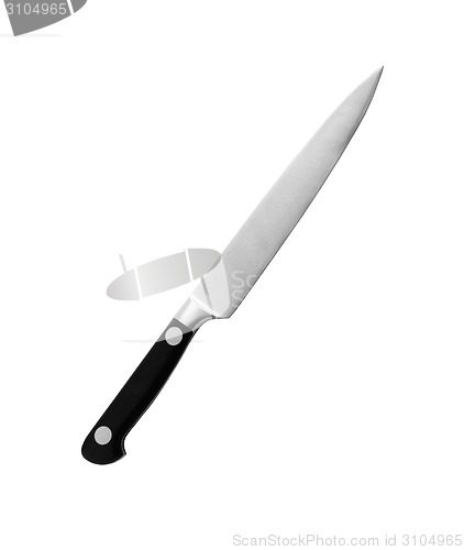 Image of Chef's knife isolated on white