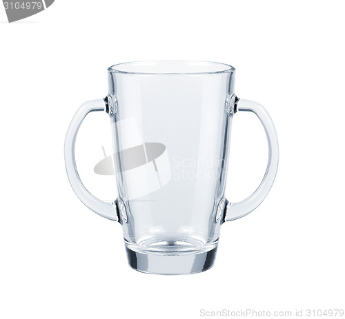 Image of Glass cup isolated on white