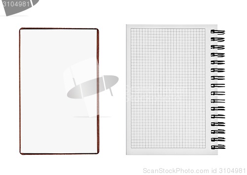 Image of two Notepads isolated