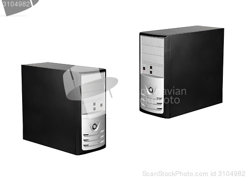 Image of Computer cases isolated