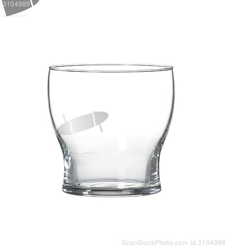 Image of Empty glass isolated on white background.