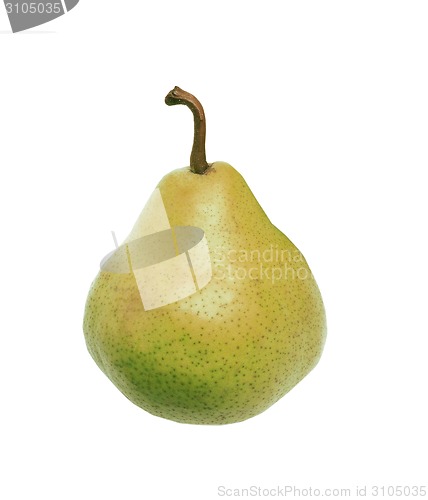 Image of Ripe pear isolated on white background