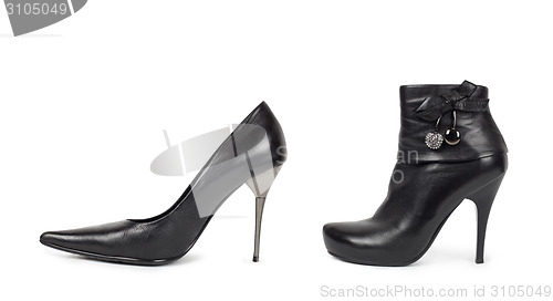 Image of Black Womens Shoes - Isolated on White