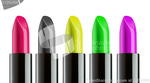 Image of Color Lipstick palette isolated over a white background