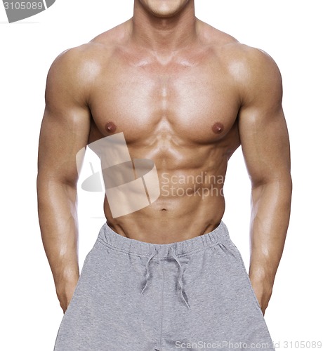 Image of Healthy muscular young man. 