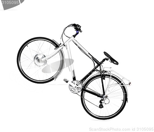 Image of bike isolated on white background