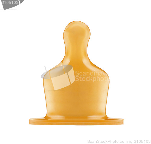 Image of latex nipple for kids isolated