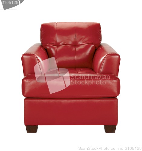 Image of red leather chair 