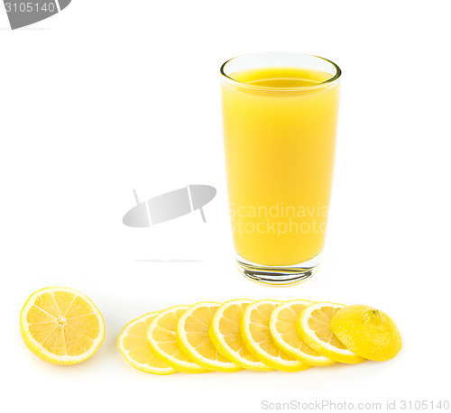 Image of lemon with juice