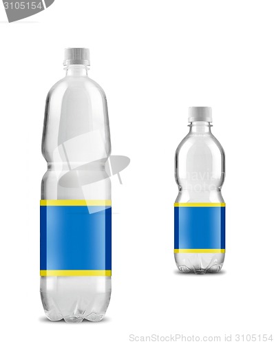 Image of big with small bottled water