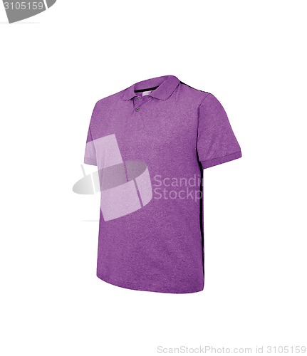 Image of purple t-shirt isolated on white