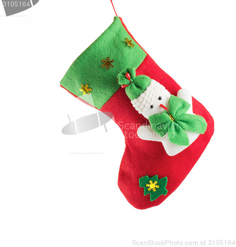 Image of Santa's red stocking