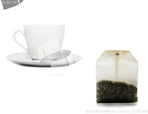Image of tea bag and a cup