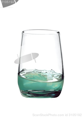 Image of cocktail splash isolated on a white background