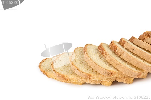 Image of The sliced bread isolated on white background