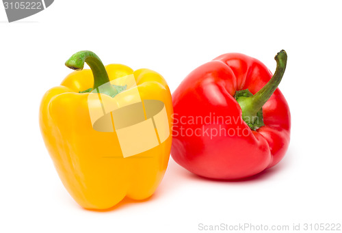 Image of sweet pepper isolated on white background