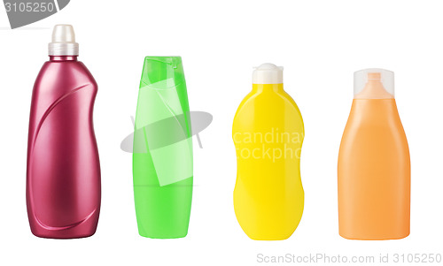 Image of different cosmetic products for personal care