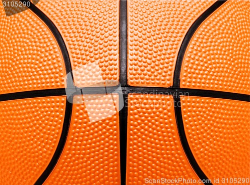 Image of basketball close-up shot