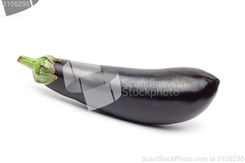 Image of Fresh eggplant isolated on white