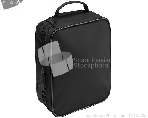 Image of Black bag isolated on a white background.