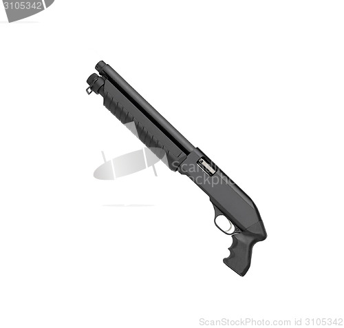 Image of Black shotgun isolated