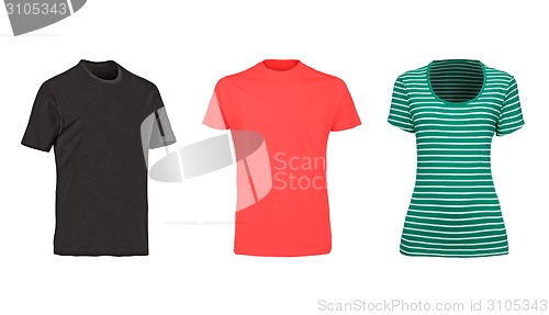 Image of collection of various t shirts