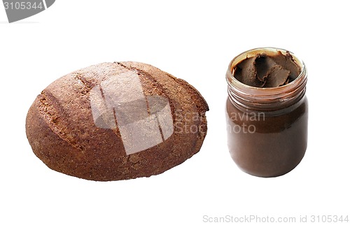 Image of Bread with chocolate butter