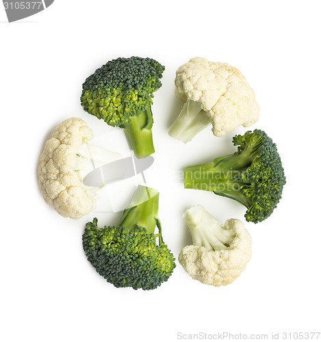 Image of Broccoli isolated on white background