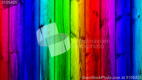 Image of candy color wooden wall background