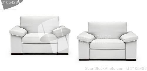 Image of Image of a modern leather armchairs