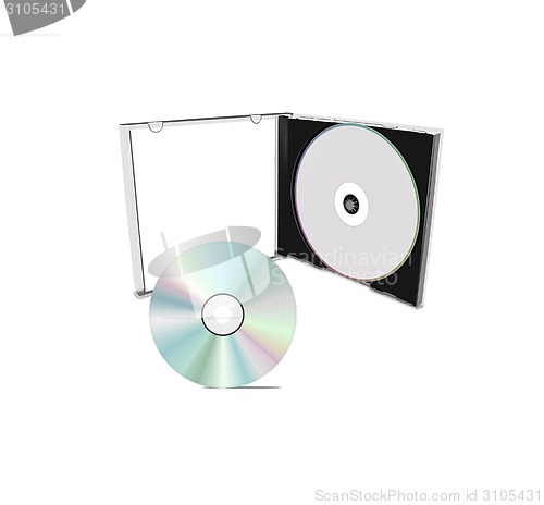 Image of DVD case isolated