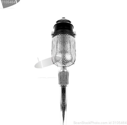 Image of vintage microphone isolated