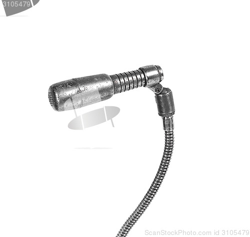 Image of vintage microphone isolated