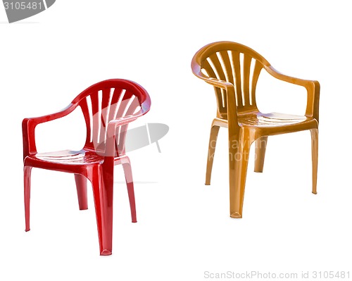 Image of red and yellow chairs