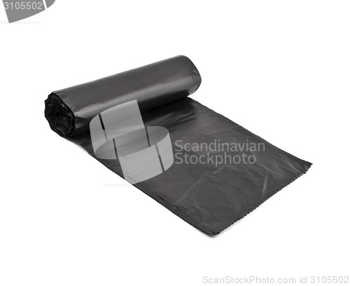 Image of Roll of plastic garbage bag
