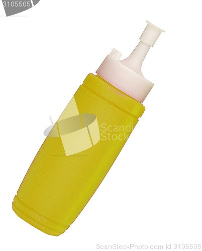Image of Mustard bottle isolated on a white background