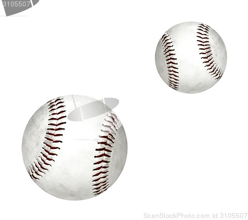 Image of Baseball balls isolated