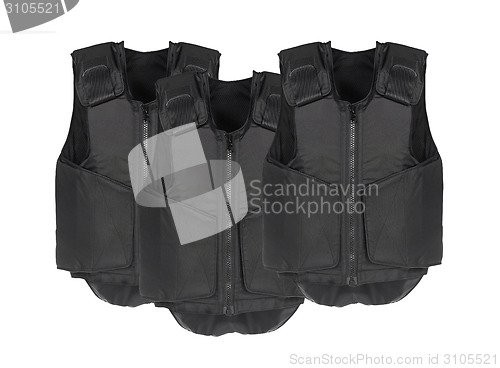Image of Bulletproof vest. Isolated on white.