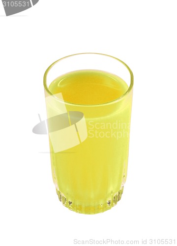 Image of lemon juice isolated on white