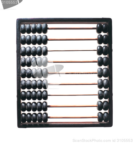 Image of Wooden abacus isolated on white background