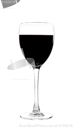 Image of Red wine in glass