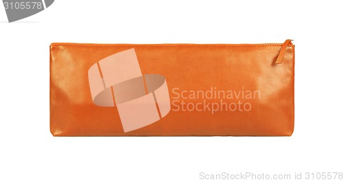 Image of Orange Leather Wallet