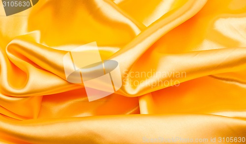 Image of Smooth elegant golden satin