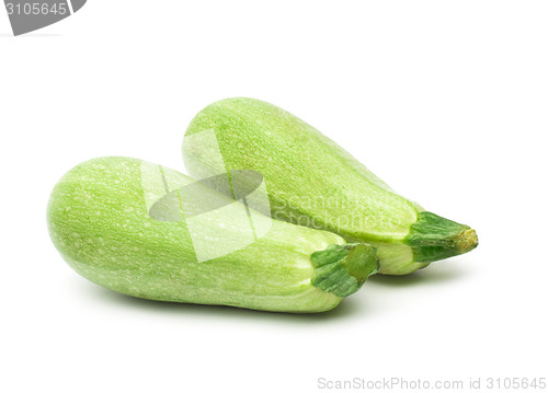 Image of Fresh vegetable marrow. Isolated on white